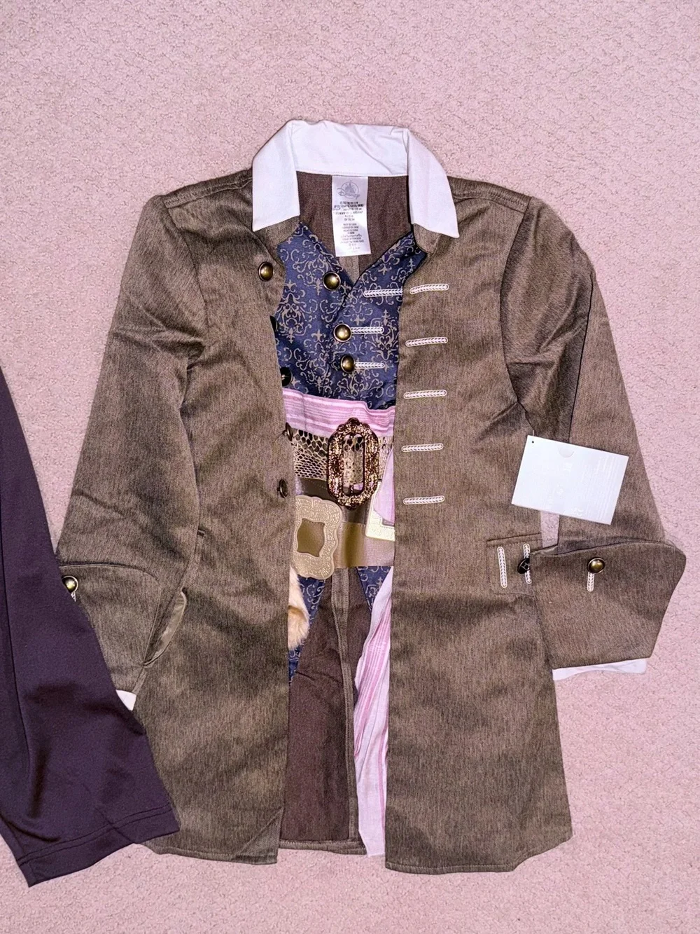 Disney Parks 2026 Caribbean Pirate Captain Jack Sparrow Costume Sz 4 New NWT